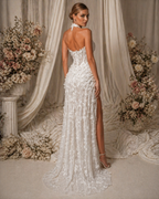 Amara Ivory Floral Gown